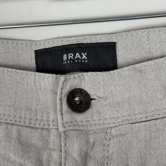 Lot - 2 Brax Feel Good Pants Men 34 X 31 Straight Leg Casual Work Formal Pockets - Picture 5 of 9